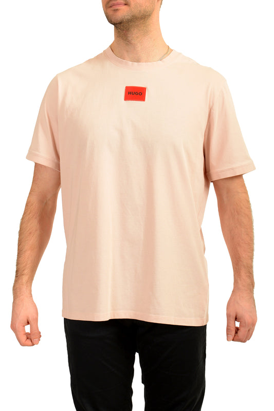 Hugo Boss Men's "Diragolino212" Pink Crewneck Short Sleeve T-Shirt US 2XL IT 56