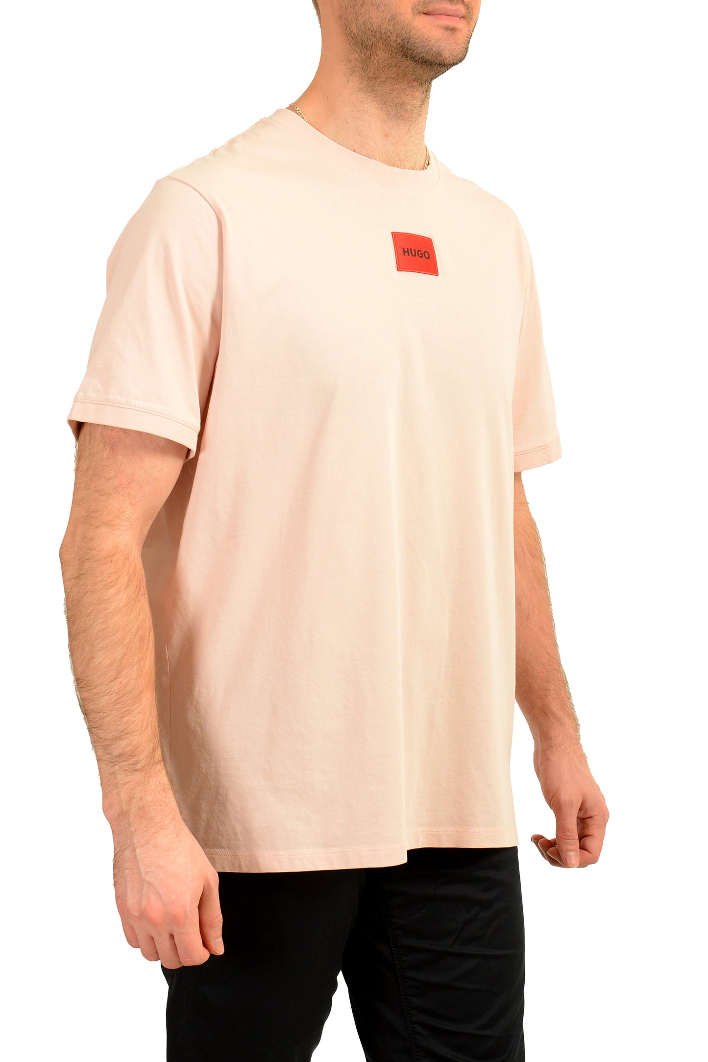Hugo Boss Men's "Diragolino212" Pink Crewneck Short Sleeve T-Shirt US 2XL IT 56