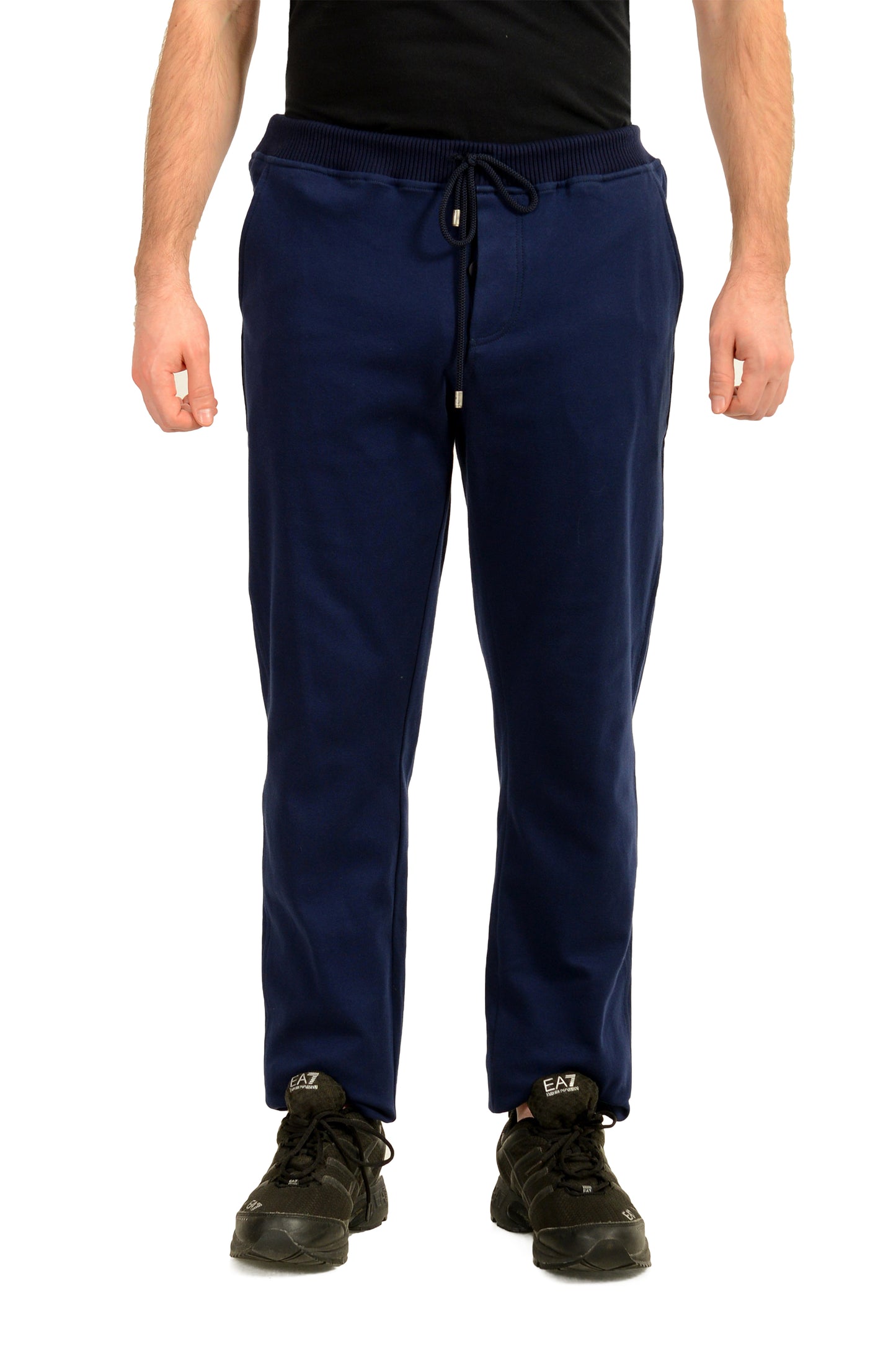 Malo Men's Navy Blue Sweat Track Jogging Pants US 32 IT 48