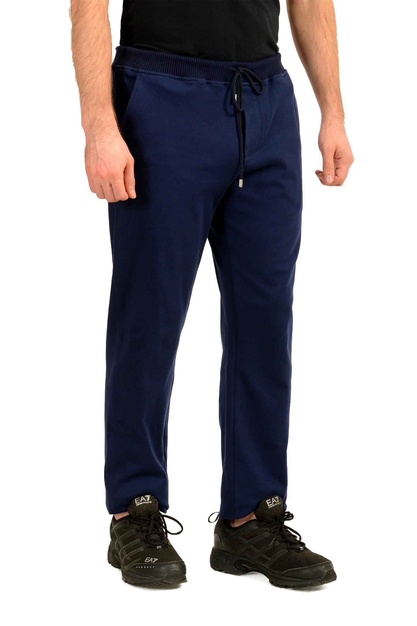 Malo Men's Navy Blue Sweat Track Jogging Pants US 32 IT 48
