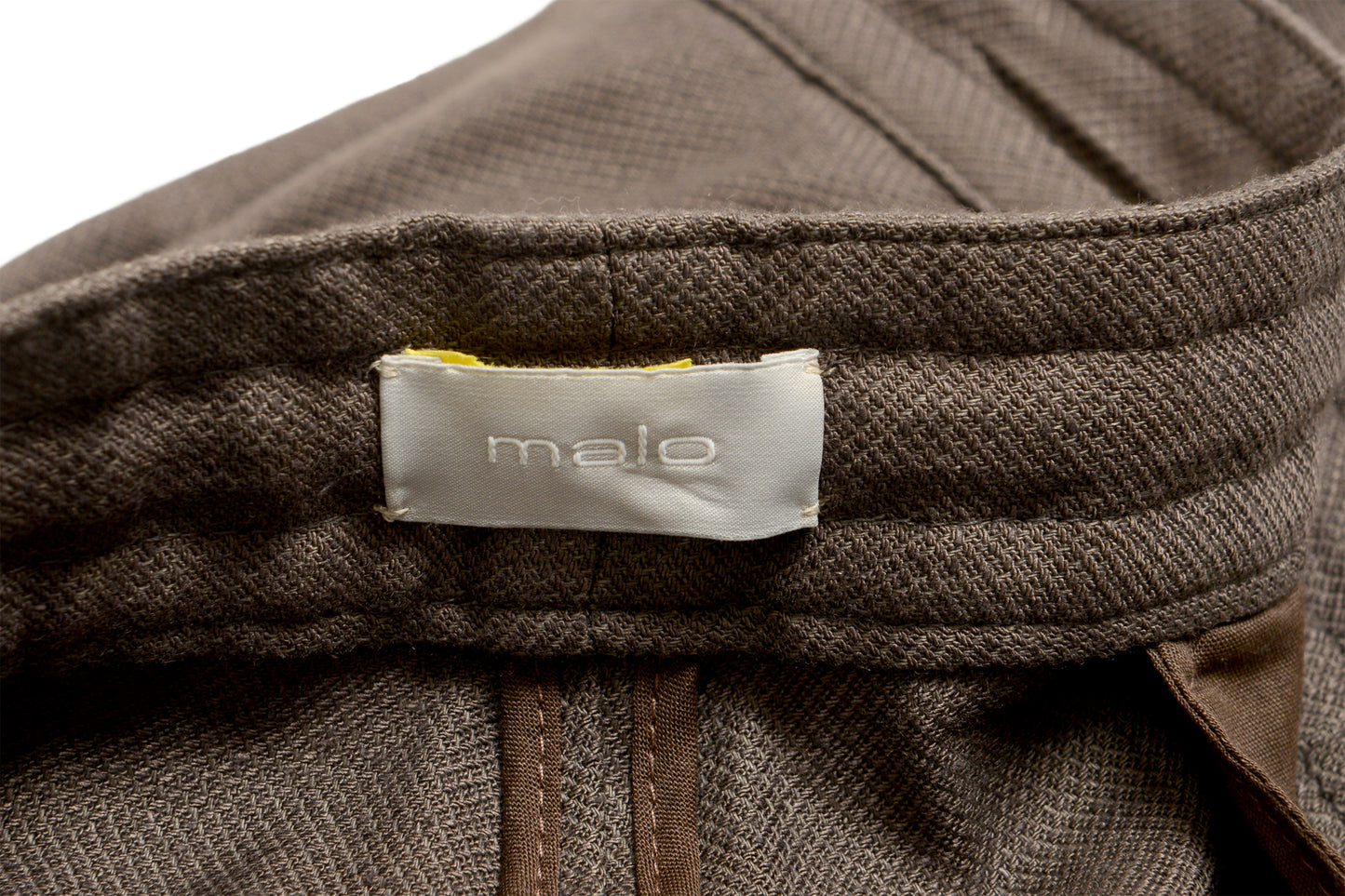 Malo Men's Gray Linen Flat Front Casual Pants US 30 IT 46