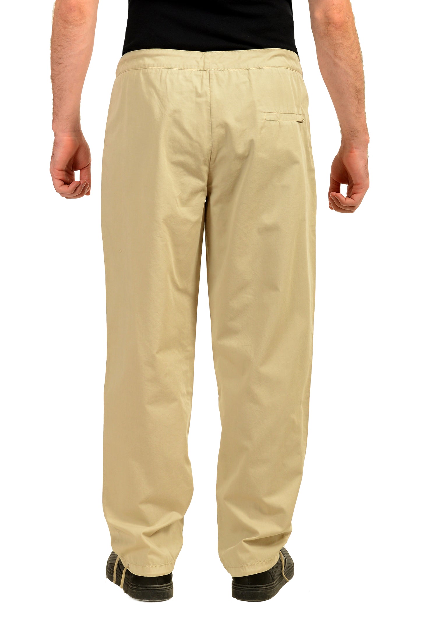 Malo Men's Beige Flat Front Casual Pants US 38 IT 54