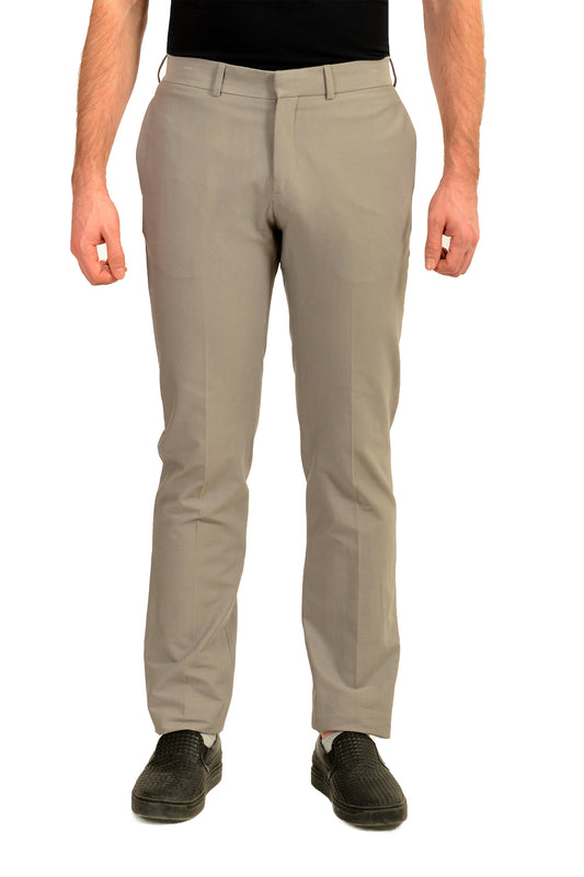Malo Men's Gray Flat Front Dress Pants US 36 IT 52