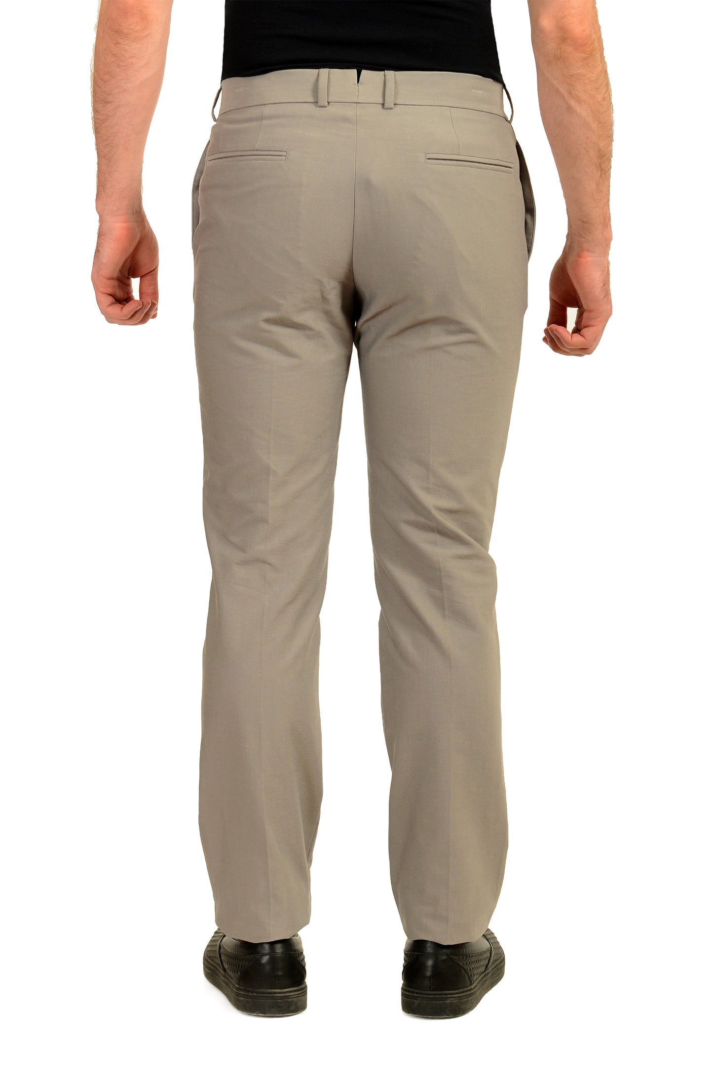 Malo Men's Gray Flat Front Dress Pants US 36 IT 52