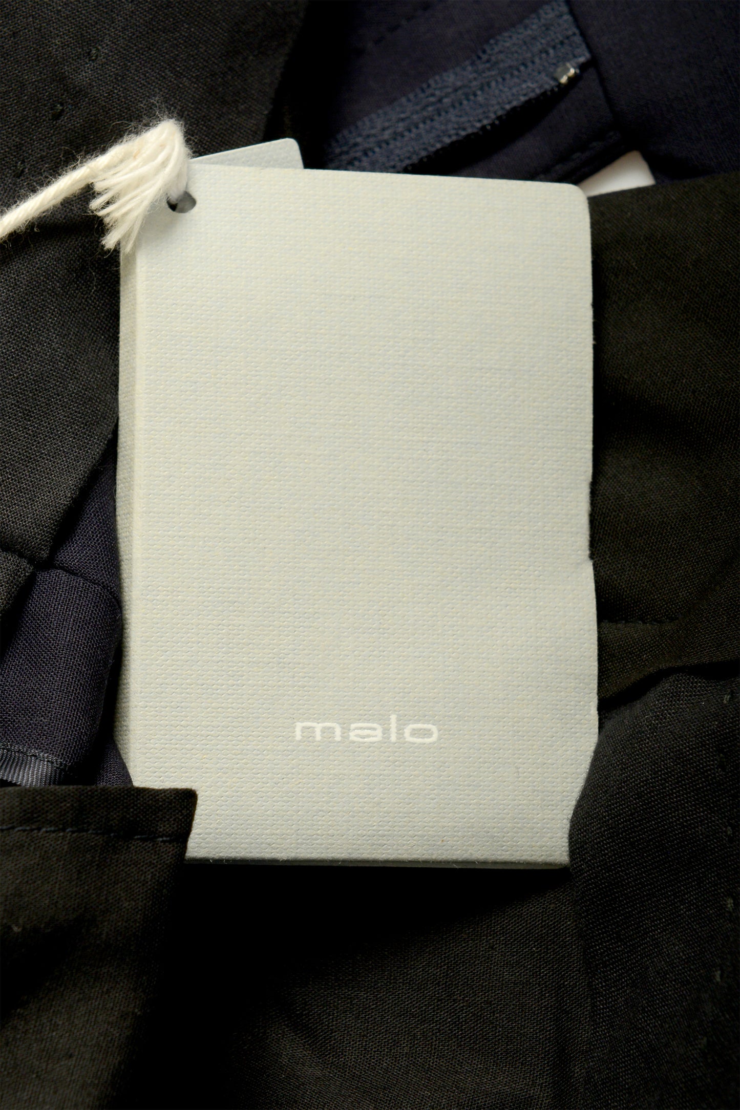 Malo Men's Navy Blue Wool Flat Front Dress Pants US 30 IT 46
