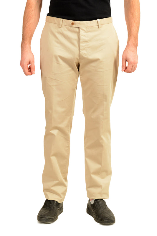 Malo Men's Gray Wool Flat Front Dress Pants US 32 IT 48