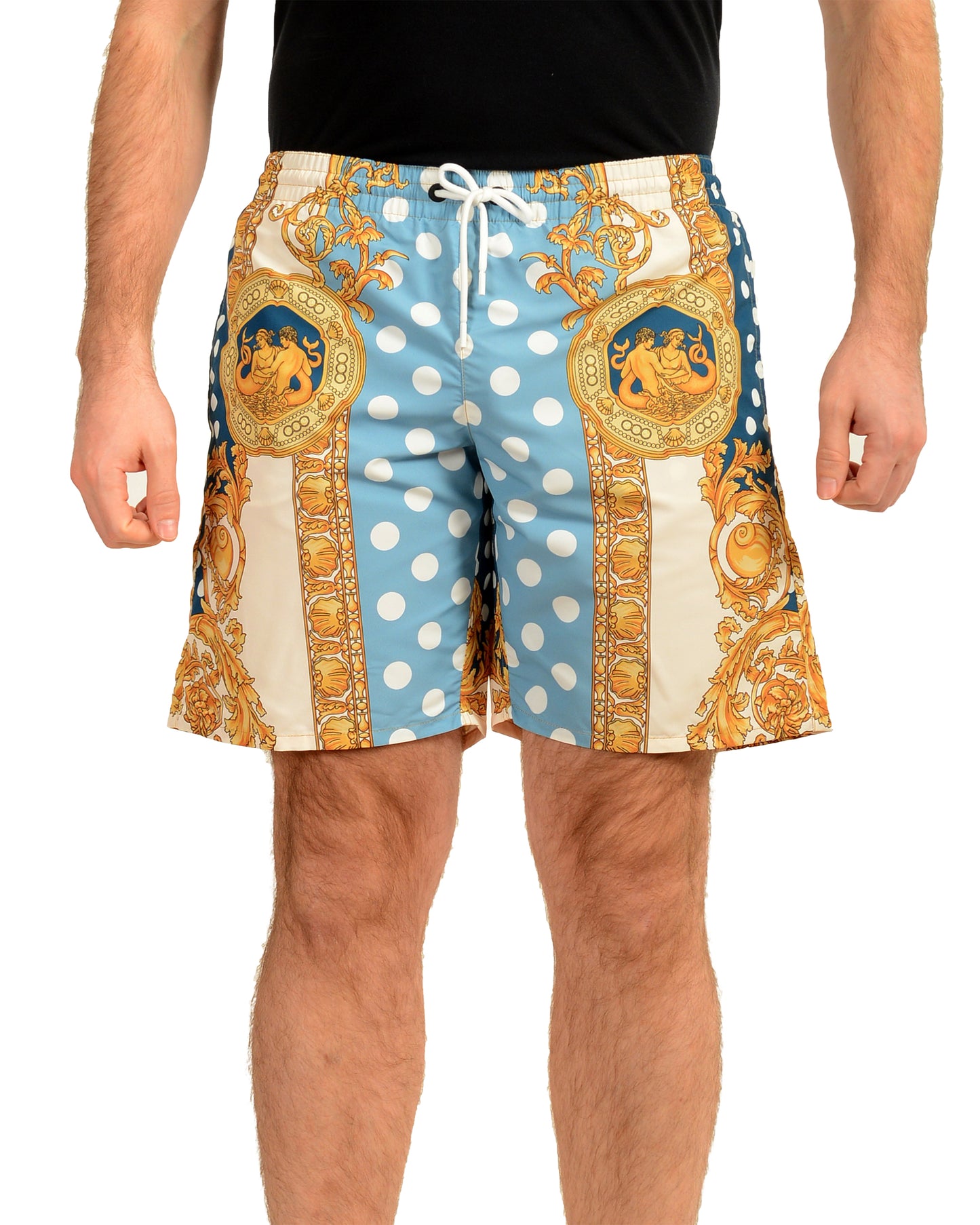 Versace Men's Long Heritage Print Swimwear Swim Shorts Versace sz 3 US XS IT 46