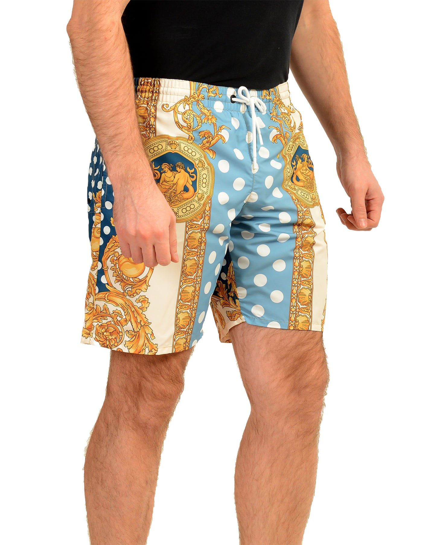 Versace Men's Long Heritage Print Swimwear Swim Shorts Versace sz 3 US XS IT 46