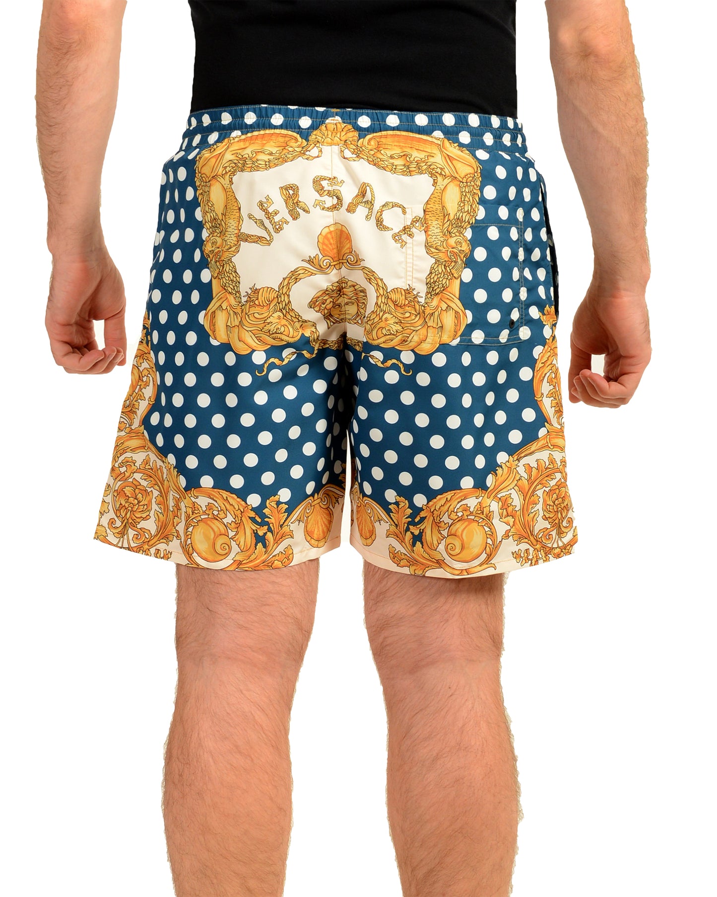 Versace Men's Long Heritage Print Swimwear Swim Shorts Versace sz 3 US XS IT 46