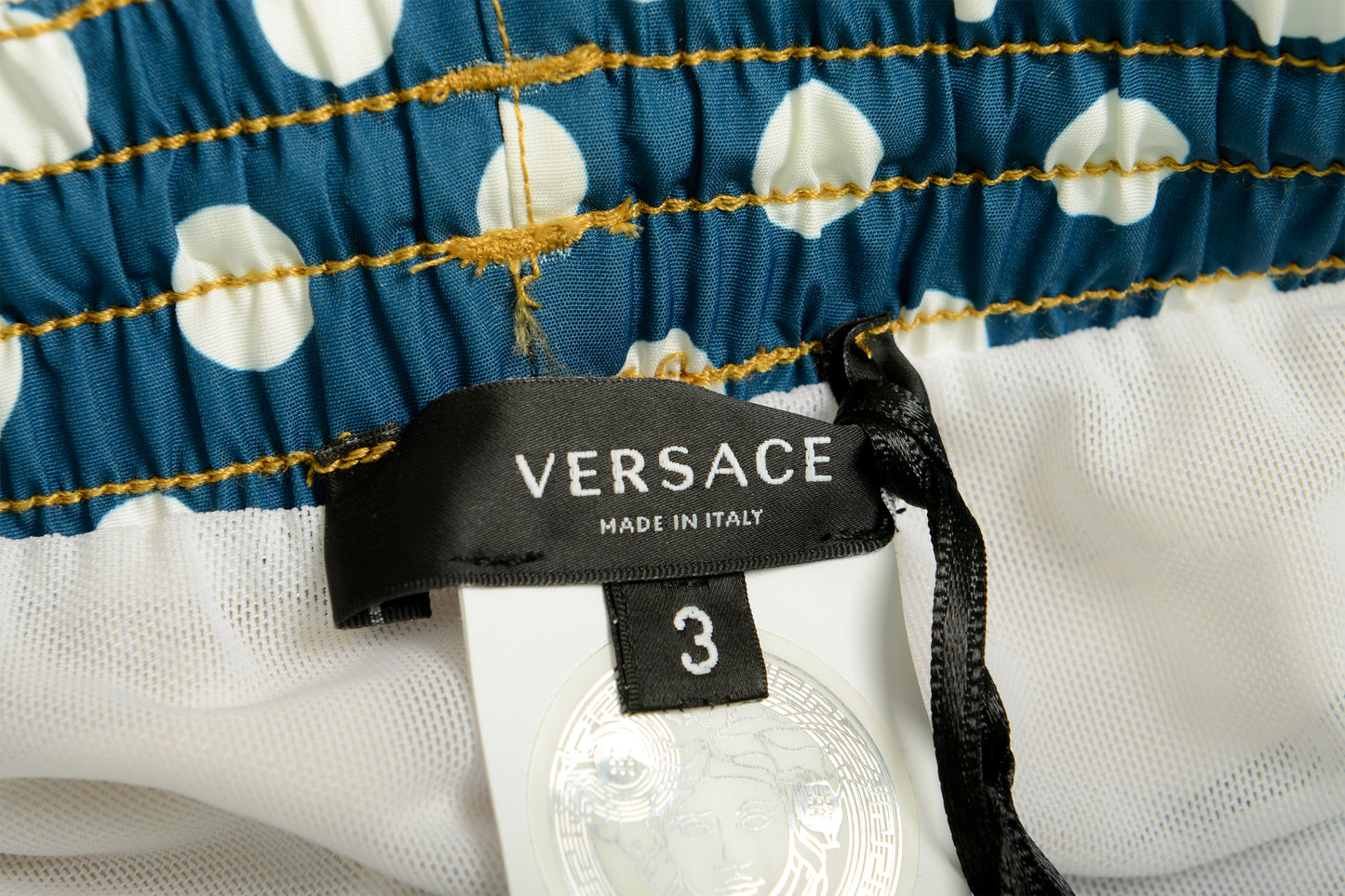 Versace Men's Long Heritage Print Swimwear Swim Shorts Versace sz 3 US XS IT 46