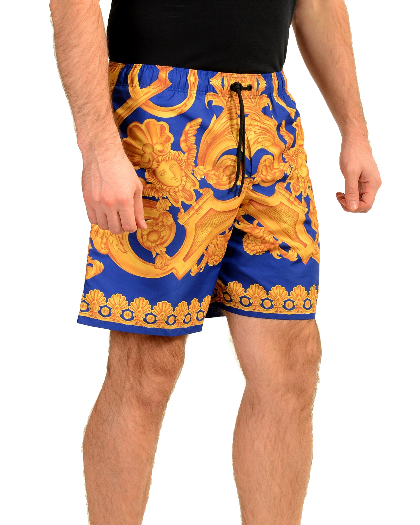 Versace Men's Barocco Print Swimwear Long Swim Shorts Versace sz 6 US L IT 52