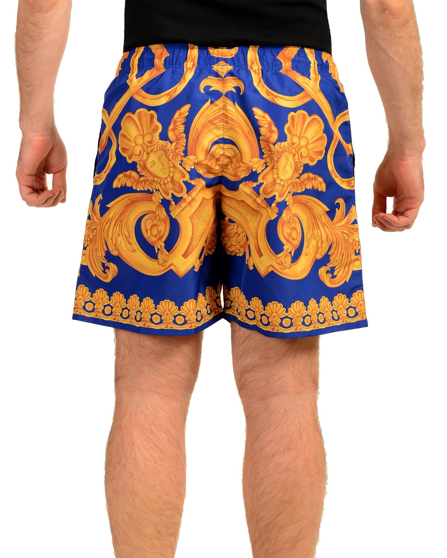 Versace Men's Barocco Print Swimwear Long Swim Shorts Versace sz 6 US L IT 52