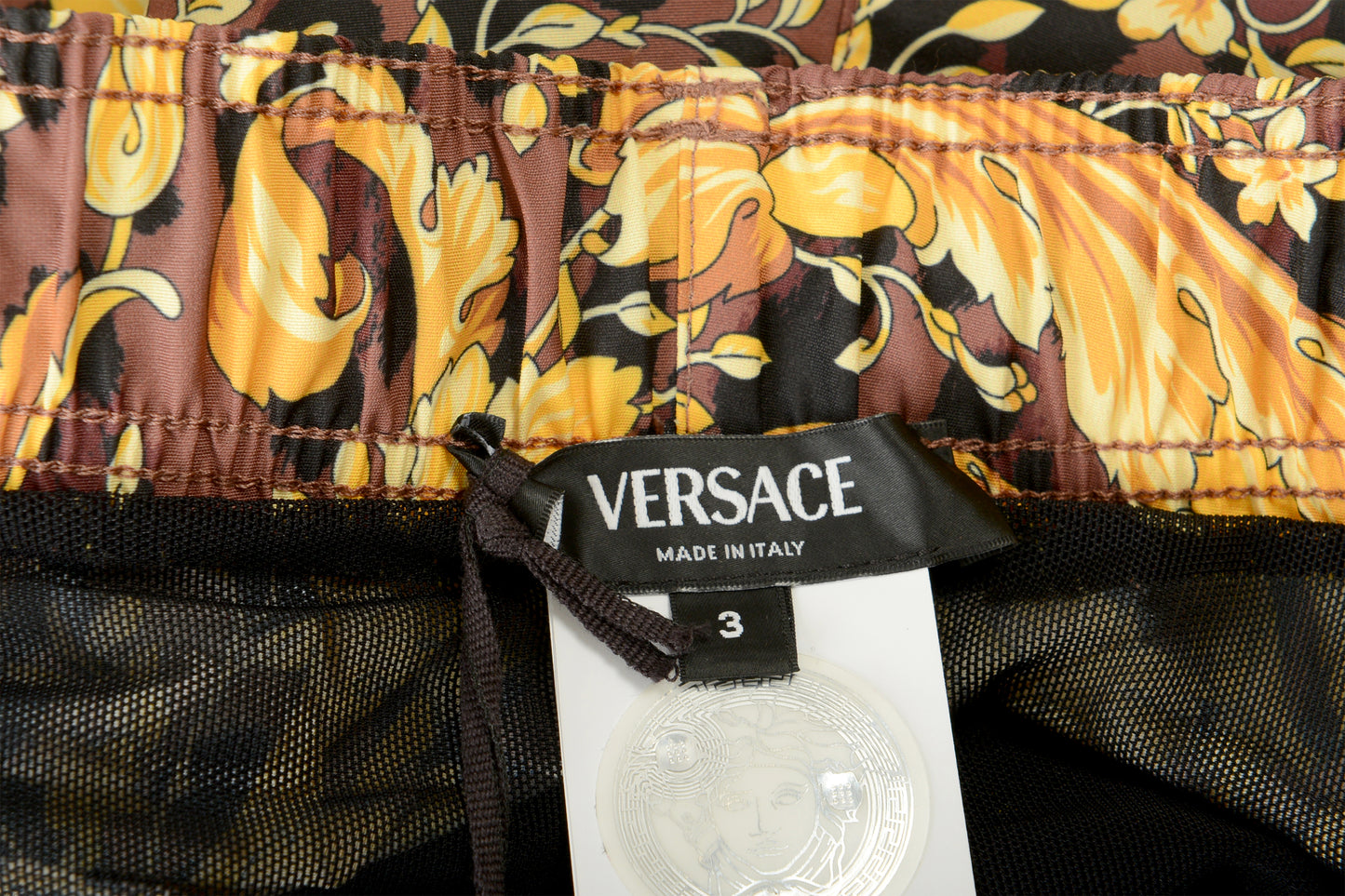 Versace Men's Wild Barocco Print Swimwear Swim Shorts Versace sz 3 US XS IT 46