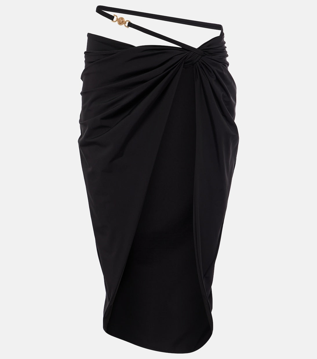 Versace Women's Black Cover Up Beachwear Skirt US M IT 42