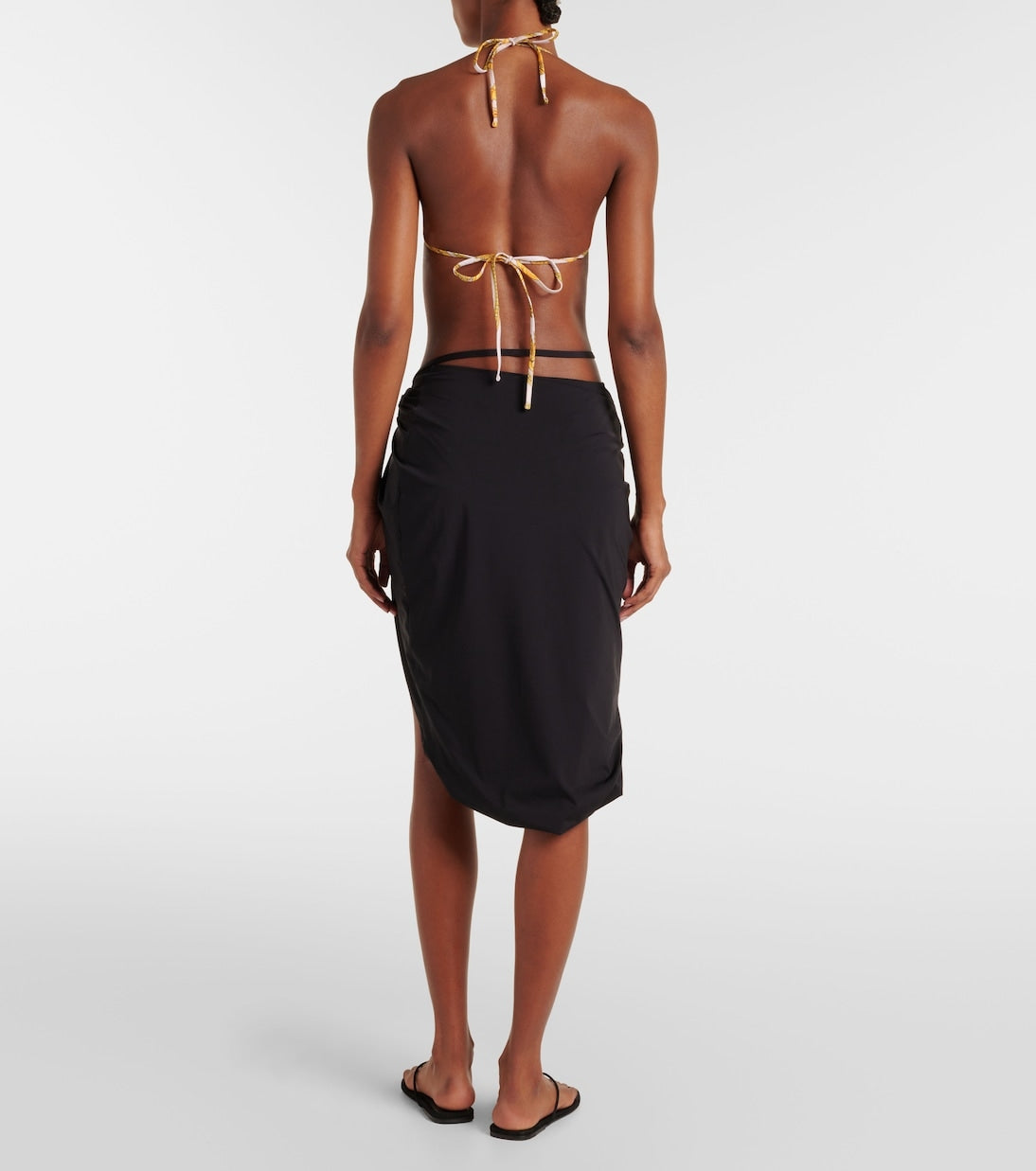 Versace Women's Black Cover Up Beachwear Skirt US M IT 42