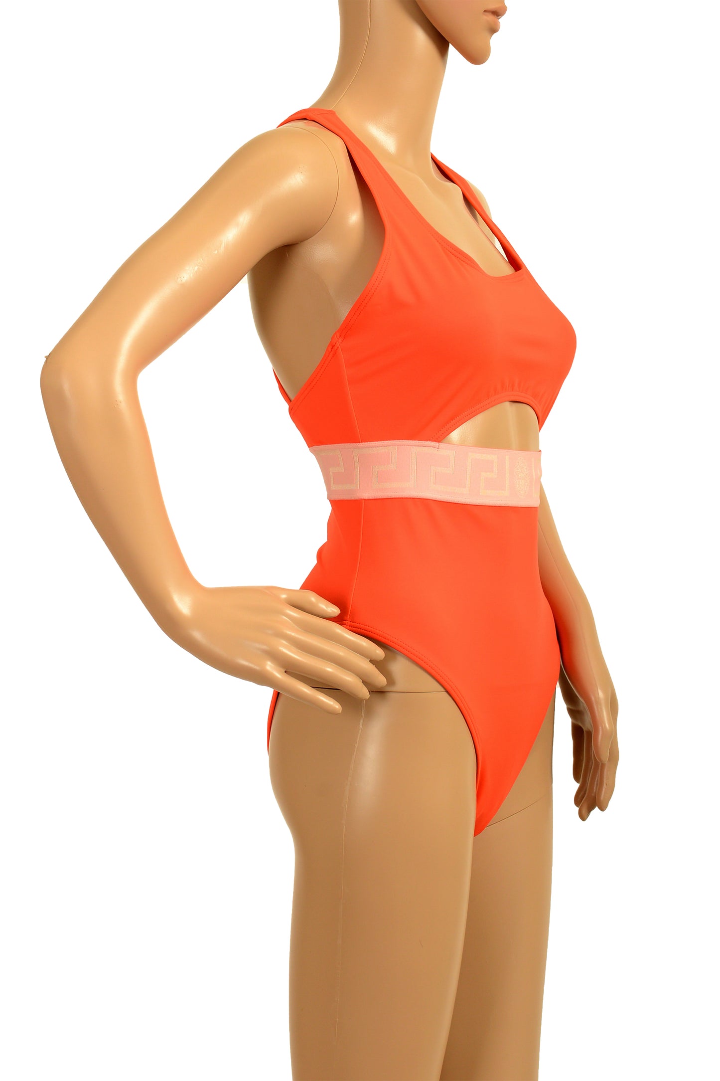 Versace Women's Coral & Rose One Piece Swimsuit Versace sz 2 US S IT 40