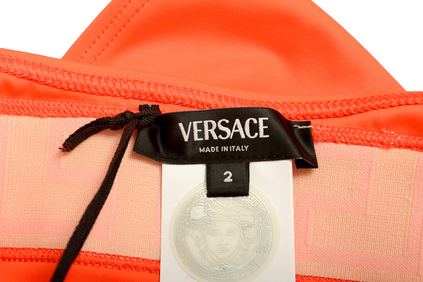 Versace Women's Coral & Rose One Piece Swimsuit Versace sz 2 US S IT 40