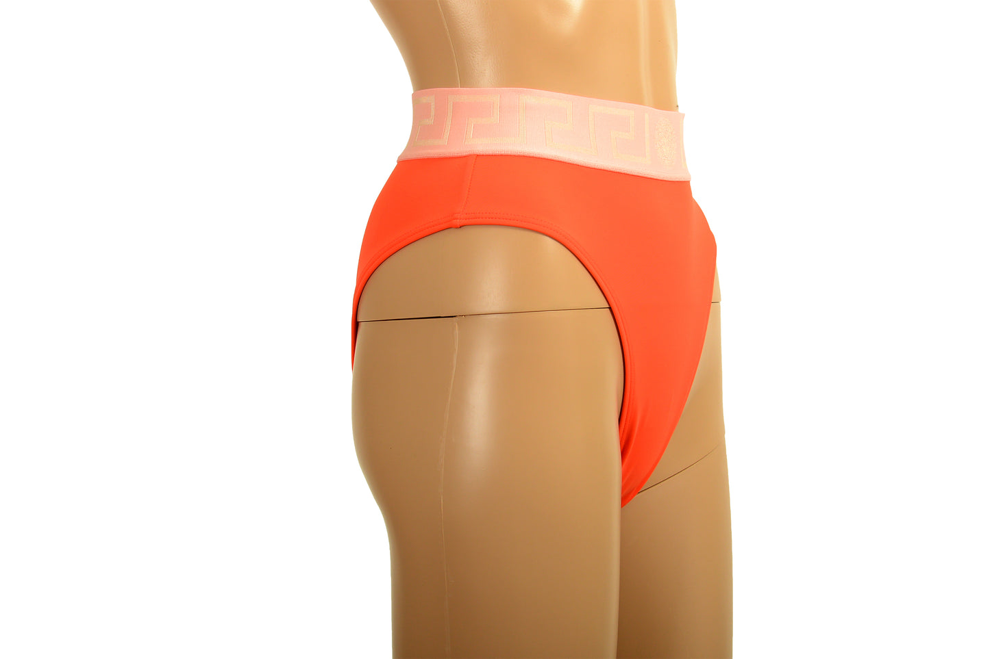 Versace Women's Greeca Border Swim Brief Brazilian Bikini Versace 2 US S IT 40
