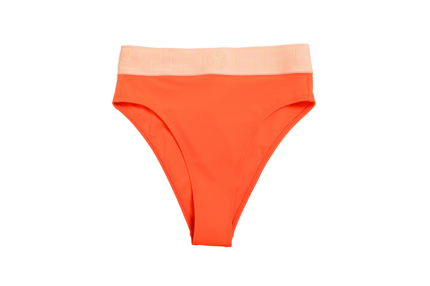 Versace Women's Greeca Border Swim Brief Brazilian Bikini Versace 2 US S IT 40