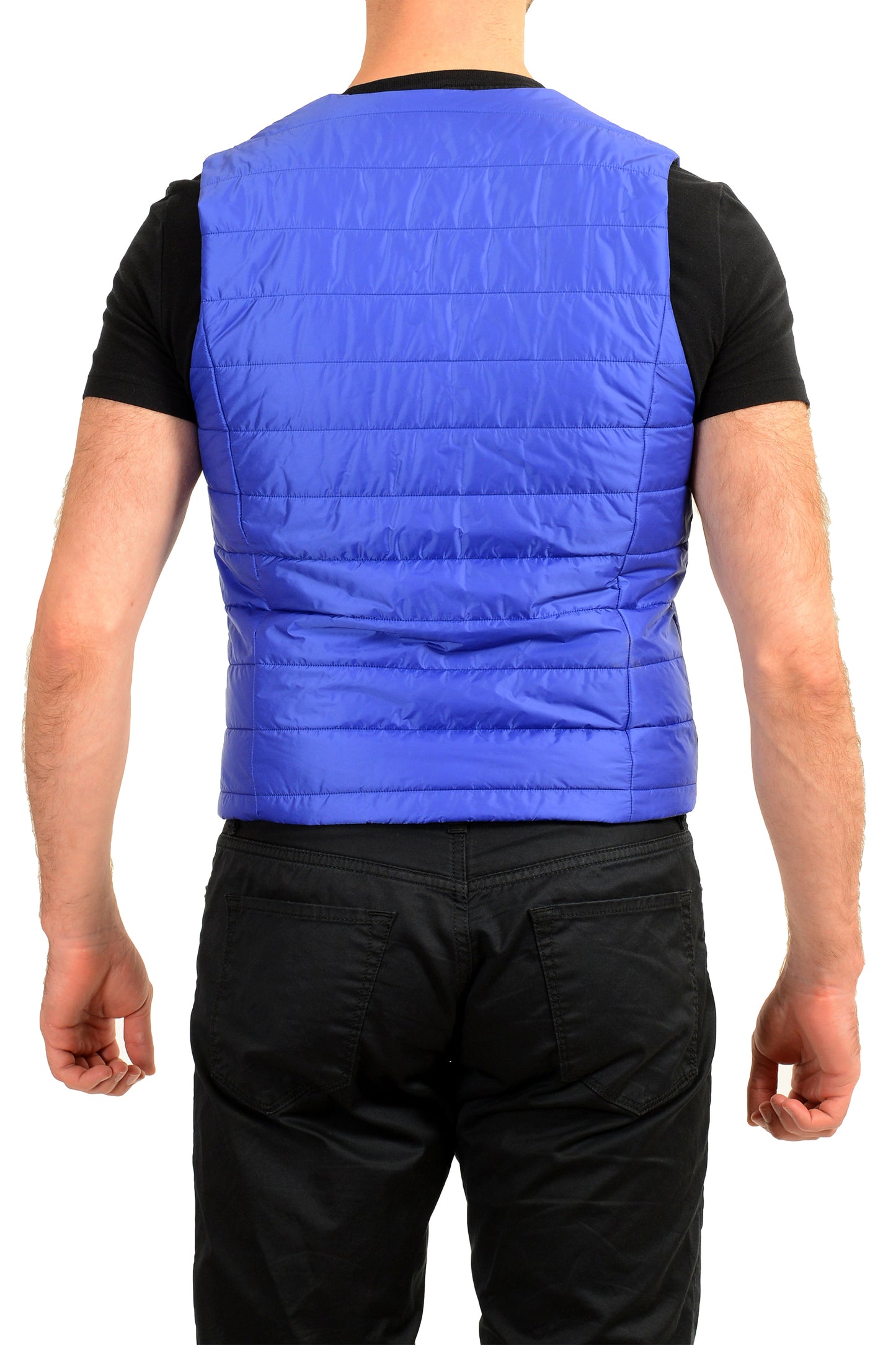 Hugo Boss Men's "Hiwan" Slim Fit Bright Blue Insulated Vest US 38R IT 48R