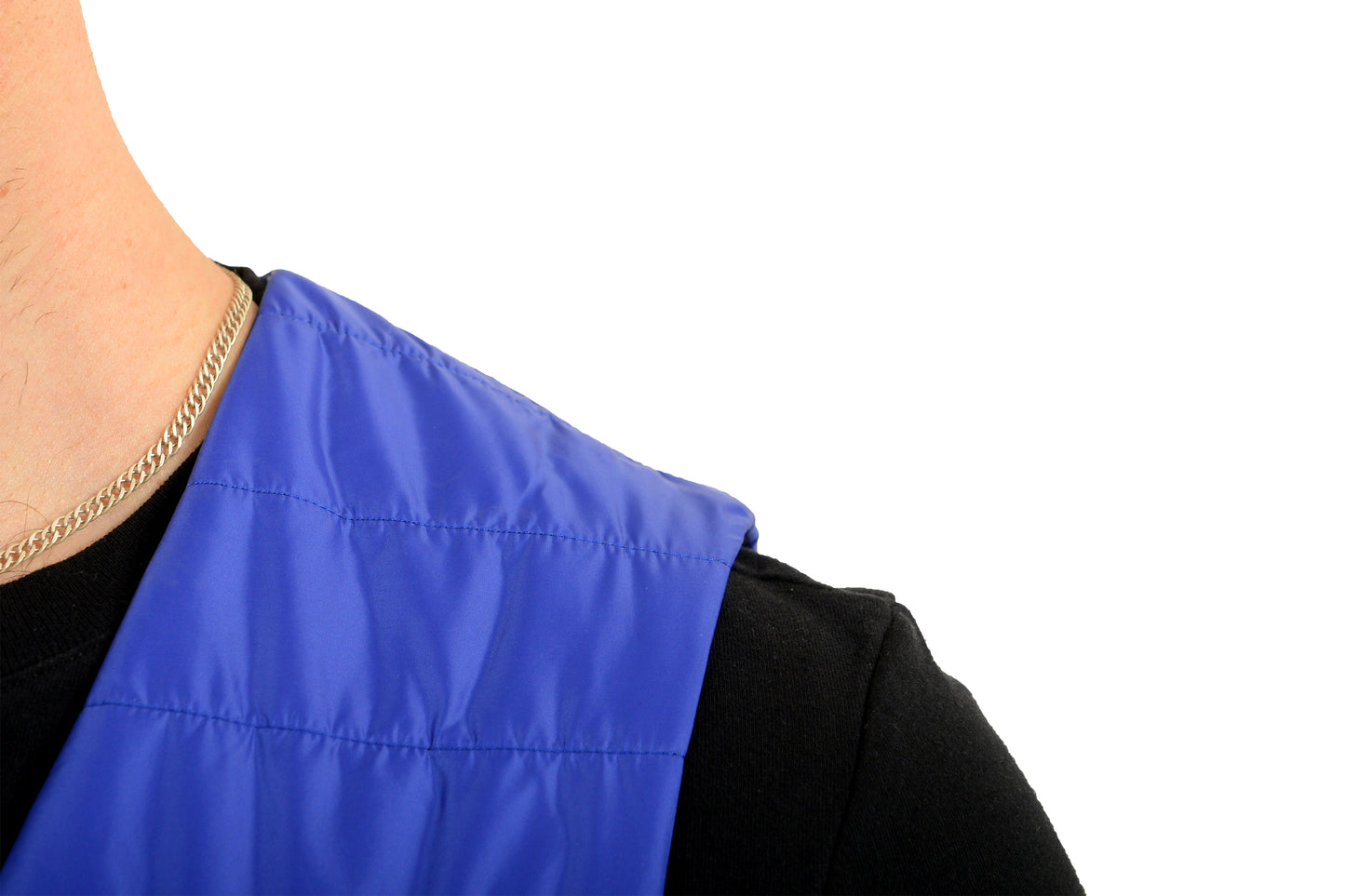 Hugo Boss Men's "Hiwan" Slim Fit Bright Blue Insulated Vest US 38R IT 48R