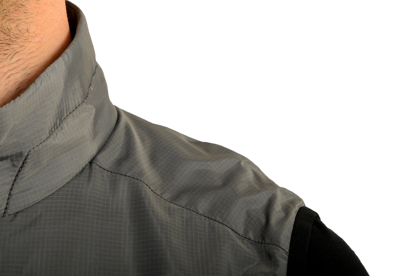 Hugo Boss Men's "V-Metropolis" Gray Shell Full Zip Vest US M IT 50