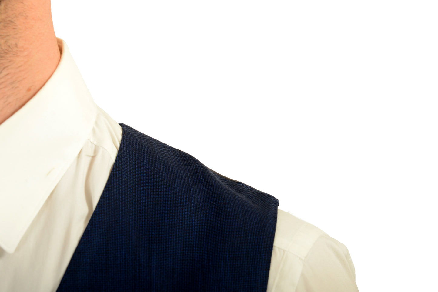 Hugo Boss Men's "FHarverson2Garvin2WE" Blue 100% Wool Dress Vest US 44R IT 54R