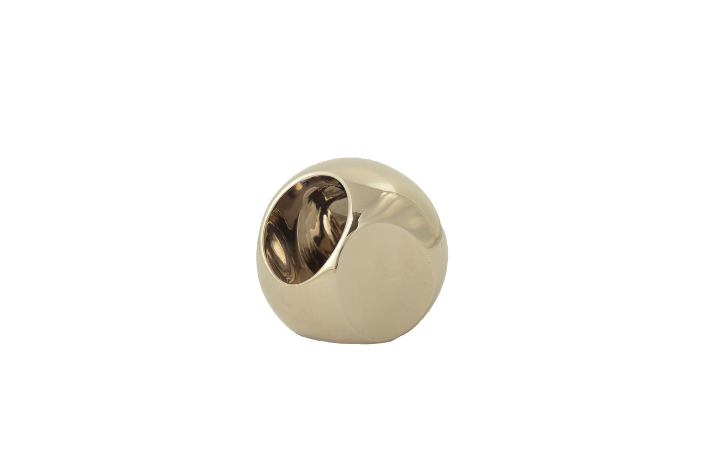 Versace Silver Color Metal Engraved Logo Statement Ring Italy Sz 19
