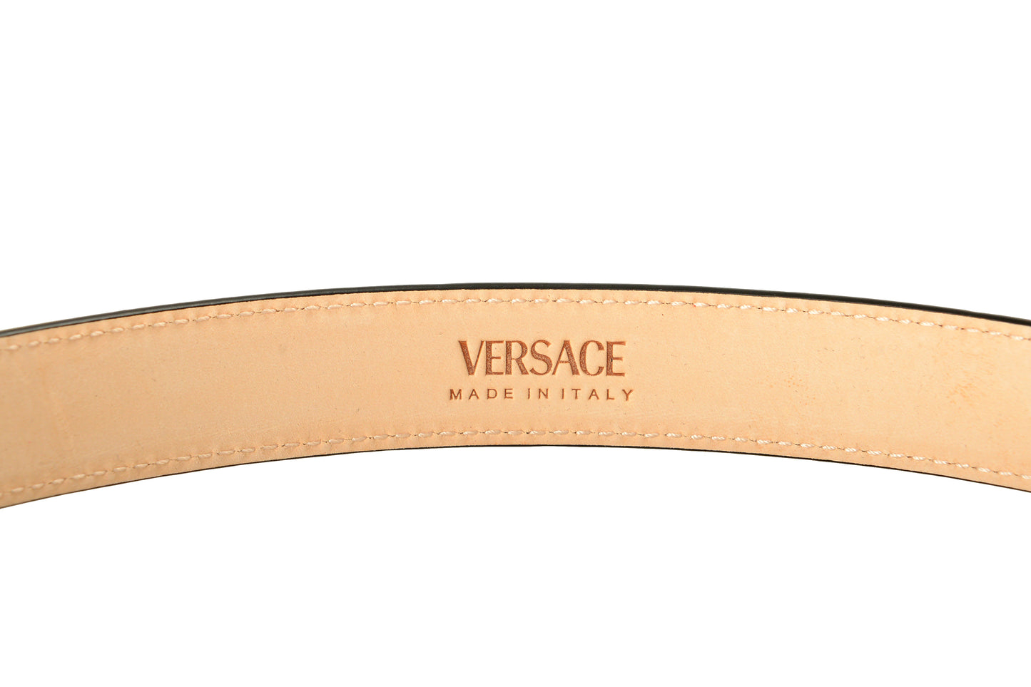 Versace Red 100% Patent Leather Gold Medusa Head Decorated Belt US 36 IT 90