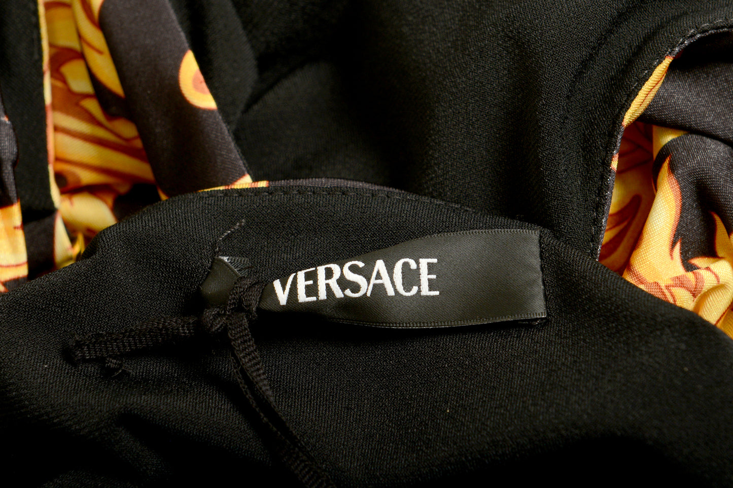 Versace Women's Black & Barocco Print Tank Top Blouse Top US M IT 42