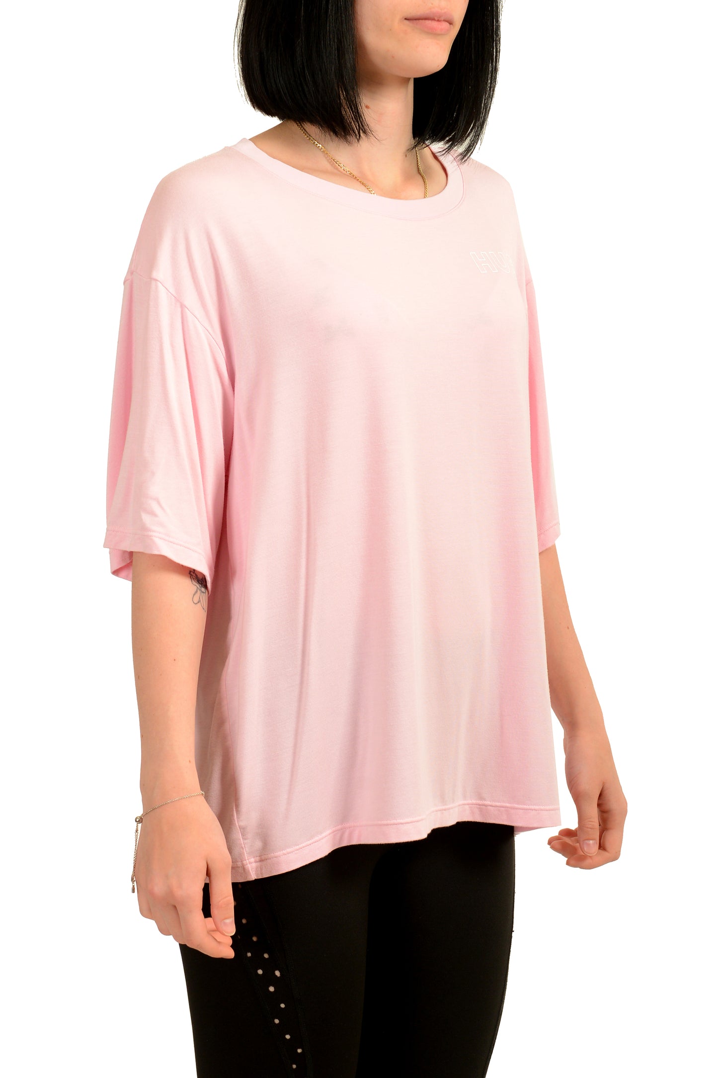 Hugo Boss Women's "Unite_T-Shirt" Pink Blouse Top T-Shirt US XL IT 46