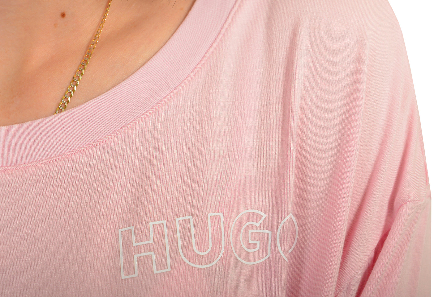 Hugo Boss Women's "Unite_T-Shirt" Pink Blouse Top T-Shirt US XL IT 46