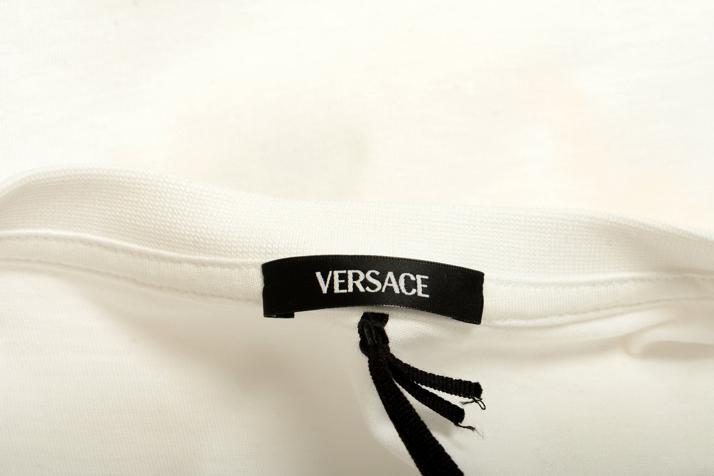 Versace Women's White & Gold Medusa Head Logo Crewneck T-Shirt US M IT 42