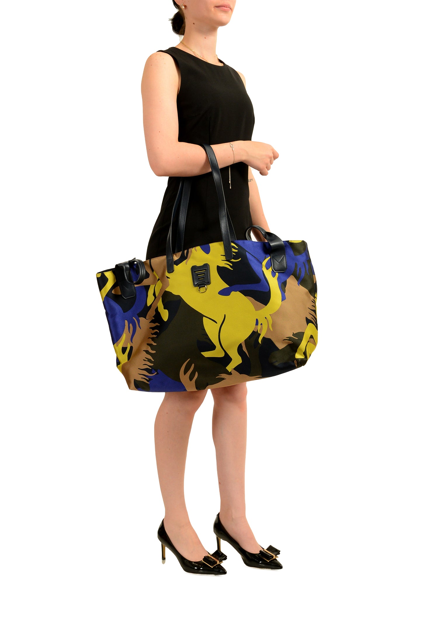 Scuderia Ferrari Unisex "PH Camou" Jacquard Medium Shopper Tote Bag