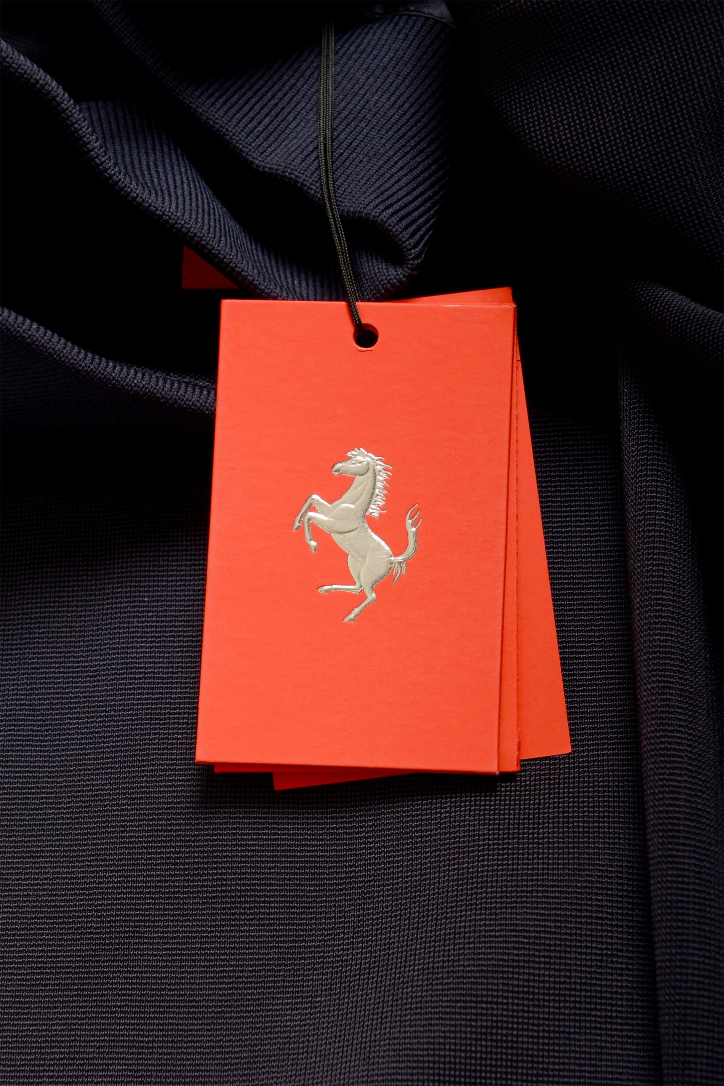 Scuderia Ferrari Men's Navy Blue Long Sleeve Polo Shirt Sweater US M IT 50