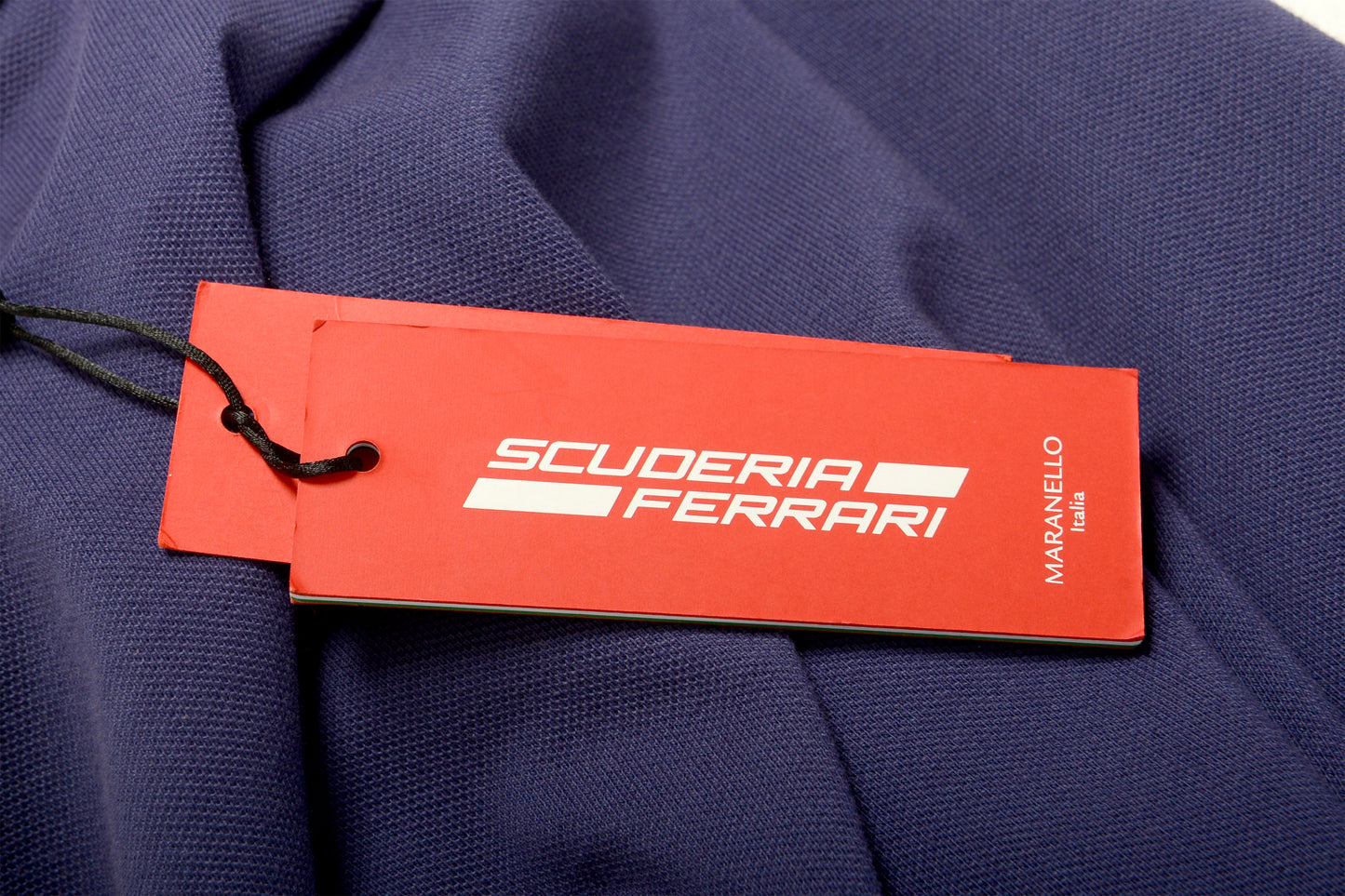 Scuderia Ferrari Men's Blue Regular Fit Short Sleeve Polo Shirt US 2XL IT 56