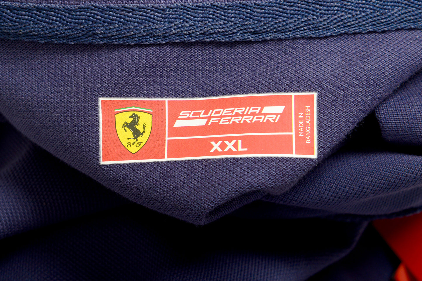 Scuderia Ferrari Men's Blue Regular Fit Short Sleeve Polo Shirt US 2XL IT 56