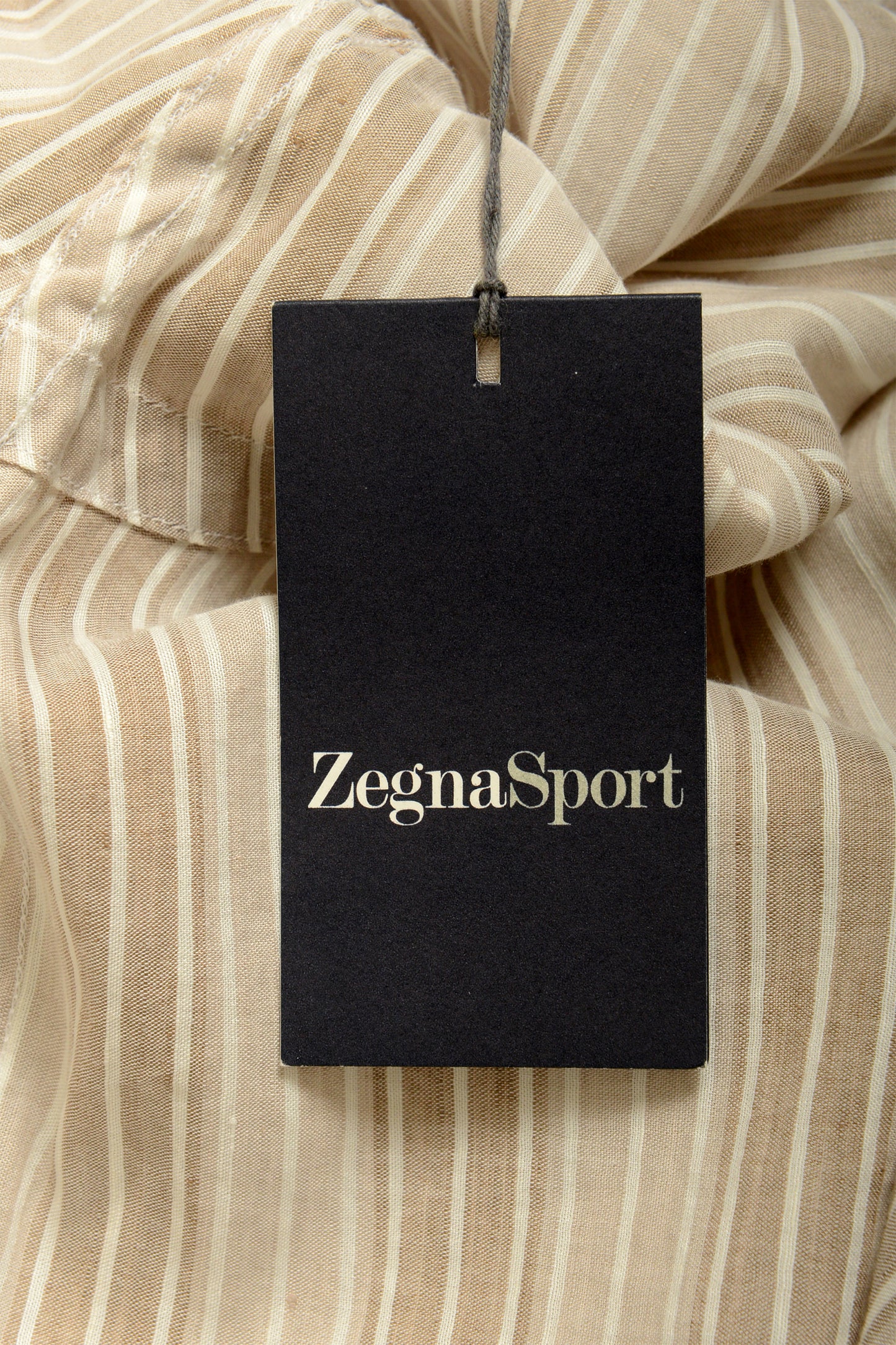 Zegna Sport Men's Striped Linen Long Sleeve Casual Shirt US 2XL IT 56