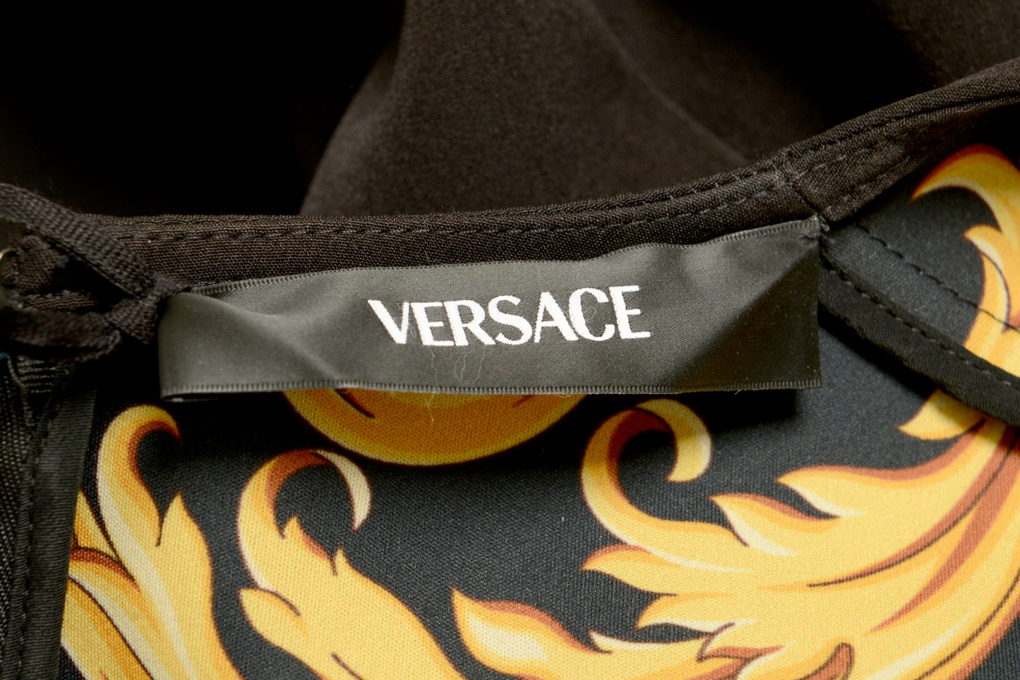 Versace Women's Black V-Neck Sleeveless Pencil Dress US 2XS IT 36