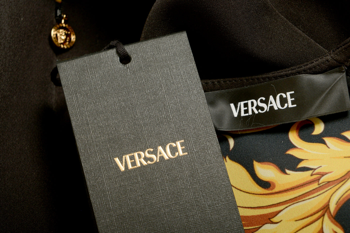Versace Women's Black V-Neck Sleeveless Pencil Dress US 2XS IT 36