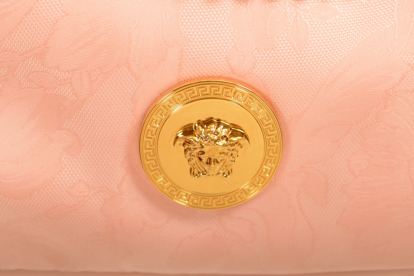 Versace Women's Dusty Rose Gold Medusa Medium Hobo Handbag Shoulder Bag