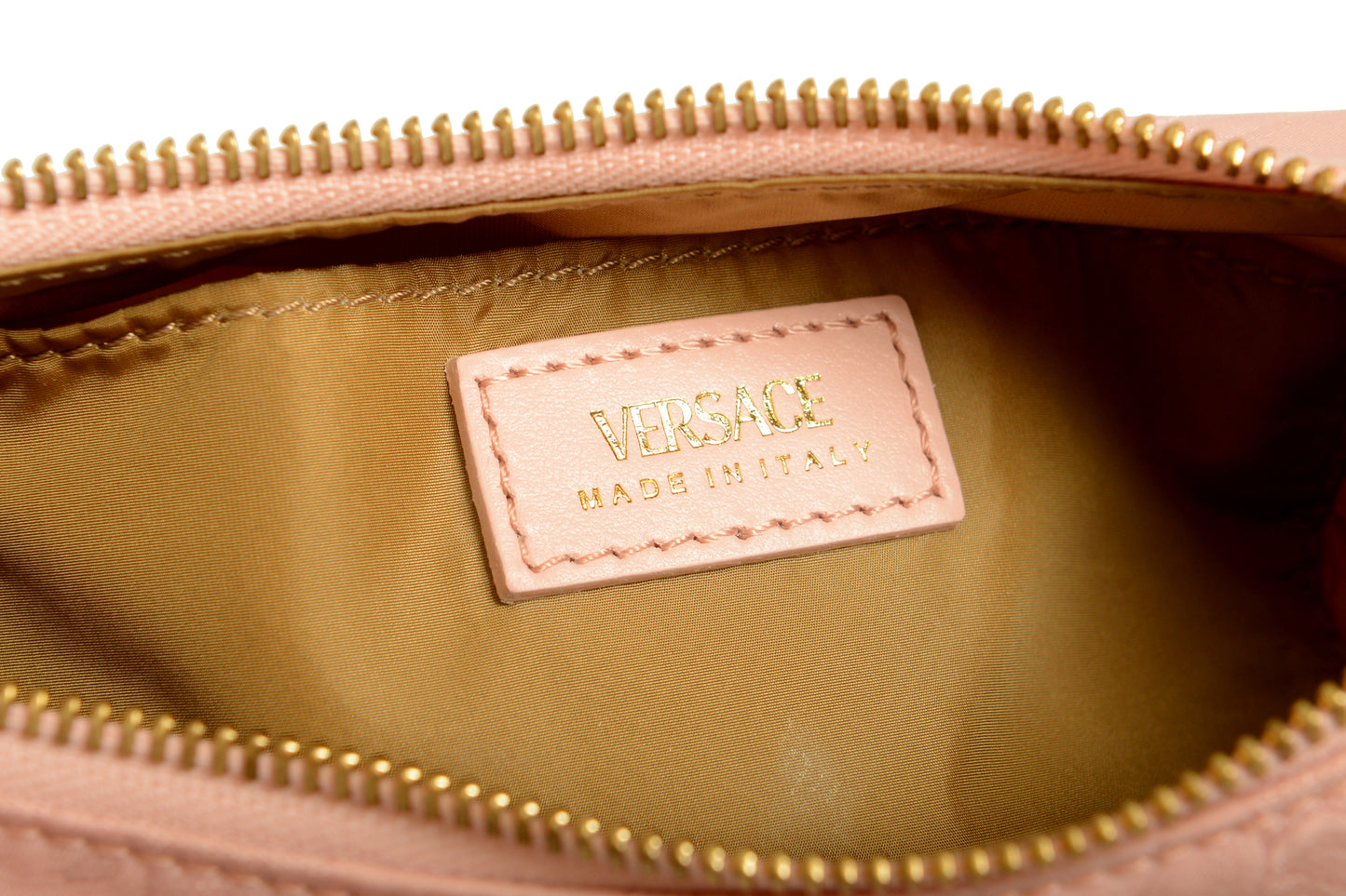 Versace Women's Dusty Rose Gold Medusa Medium Hobo Handbag Shoulder Bag