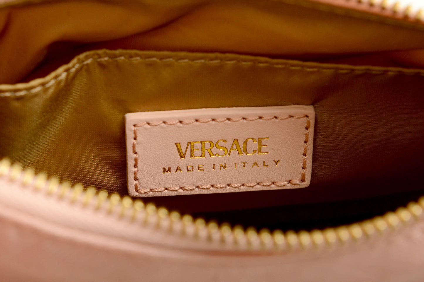 Versace Women's Dusty Rose Gold Medusa Small Hobo Handbag Shoulder Bag