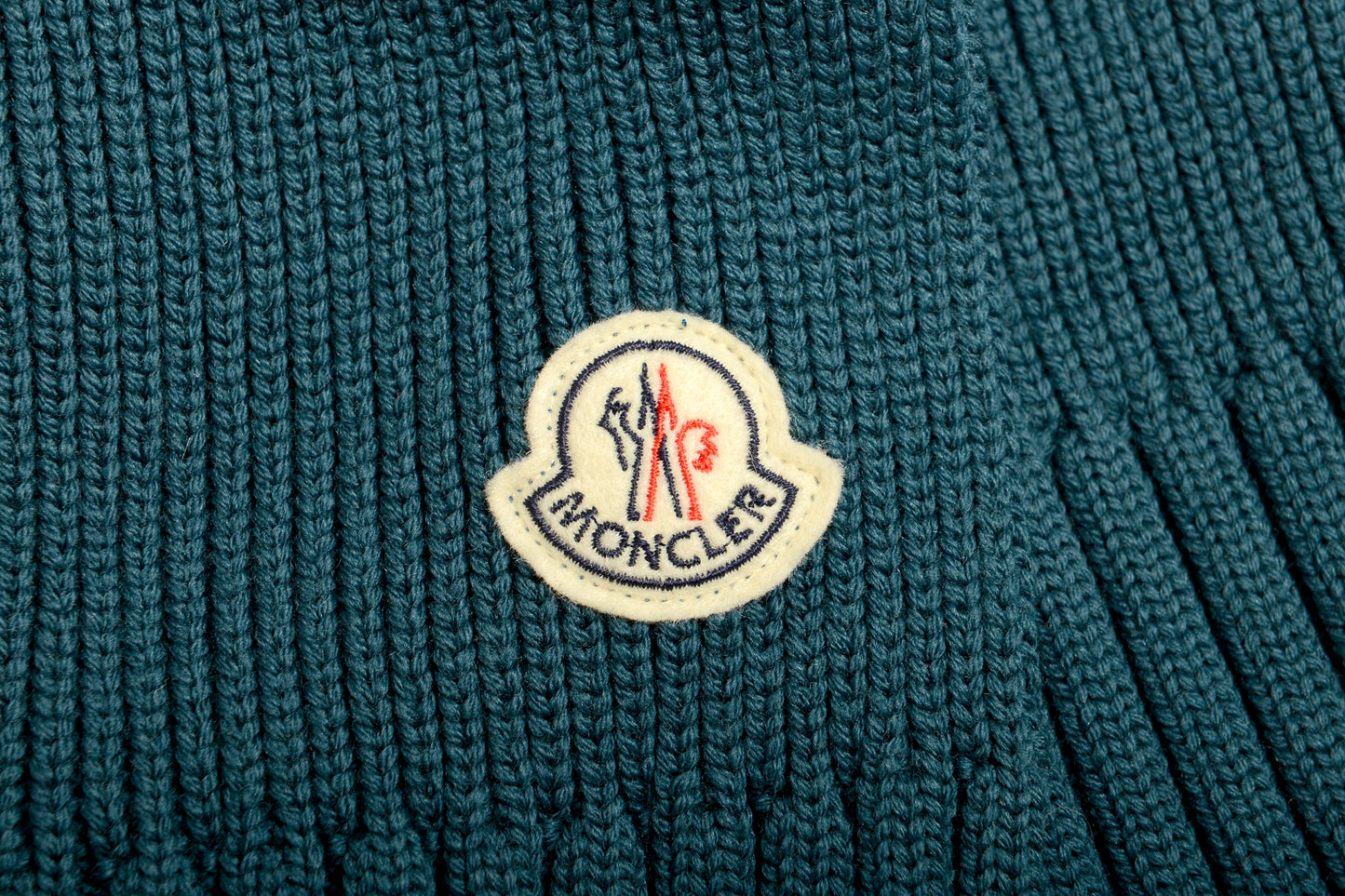 Moncler Women's "Gilet" Teal Blue 100% Wool Knitted Front Vest US S IT 40