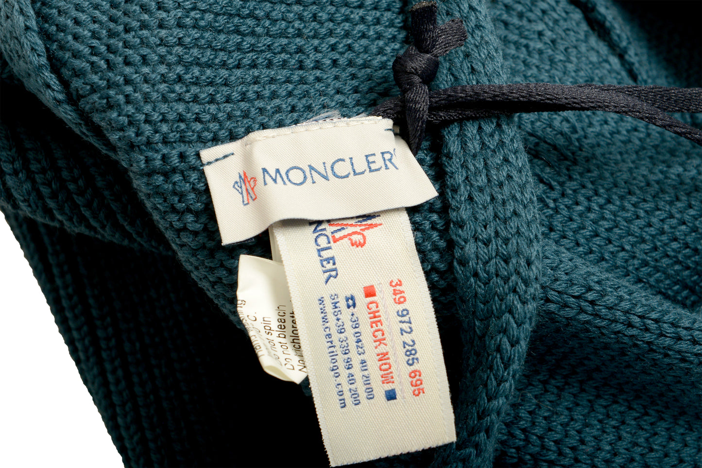 Moncler Women's "Gilet" Teal Blue 100% Wool Knitted Front Vest US S IT 40