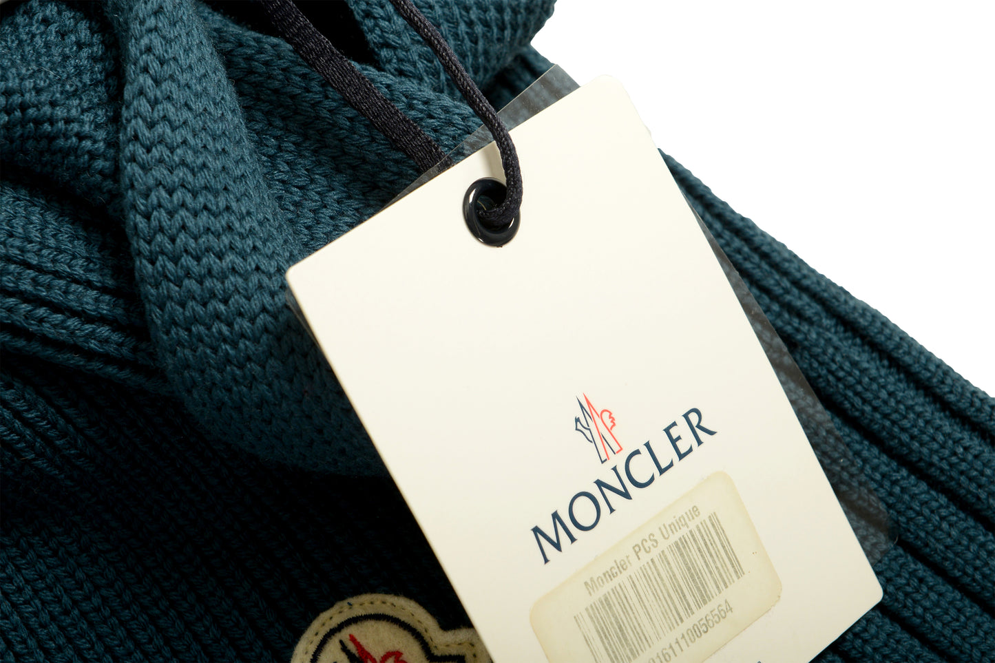 Moncler Women's "Gilet" Teal Blue 100% Wool Knitted Front Vest US S IT 40