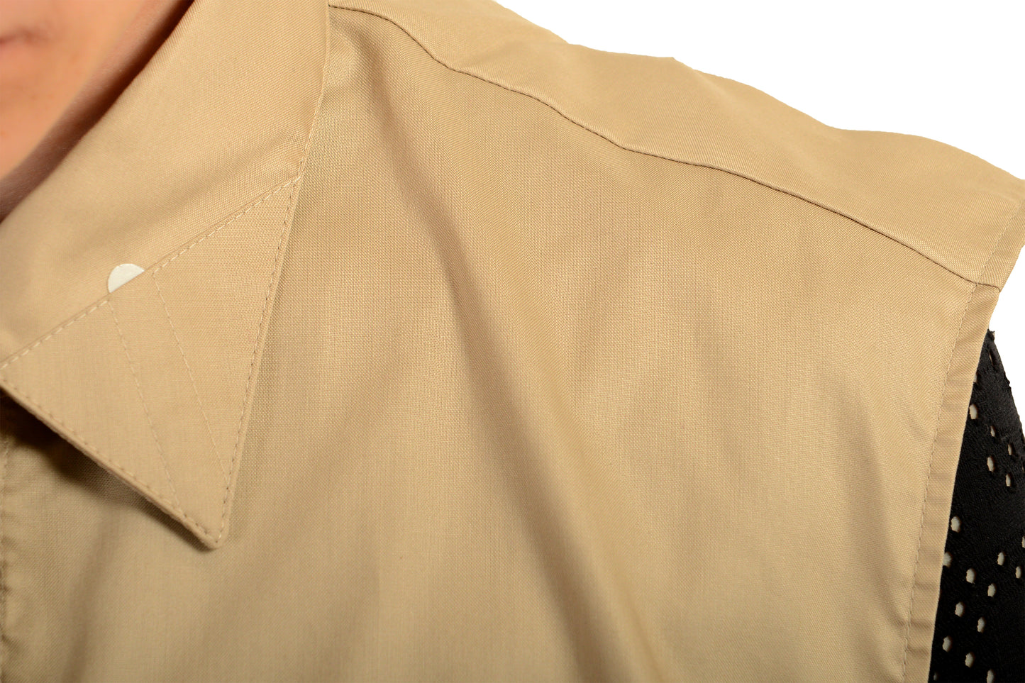 Hugo Boss Women's "Bagari" Beige Button Down Back Open Vest US 6 IT 42