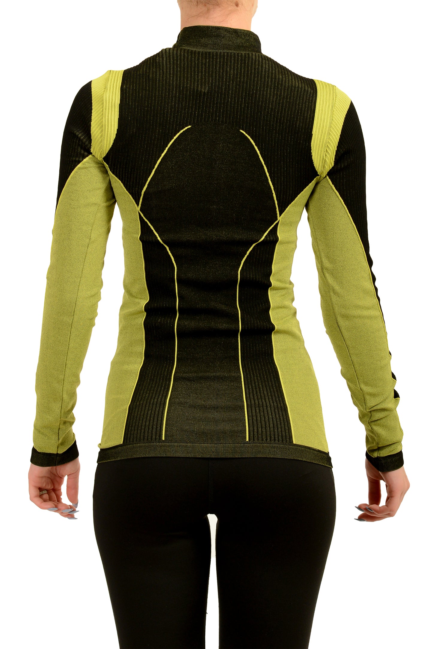 Scuderia Ferrari Women's Black/ Green Seamless Dry Yarn Sweater US XS/S IT 38/40