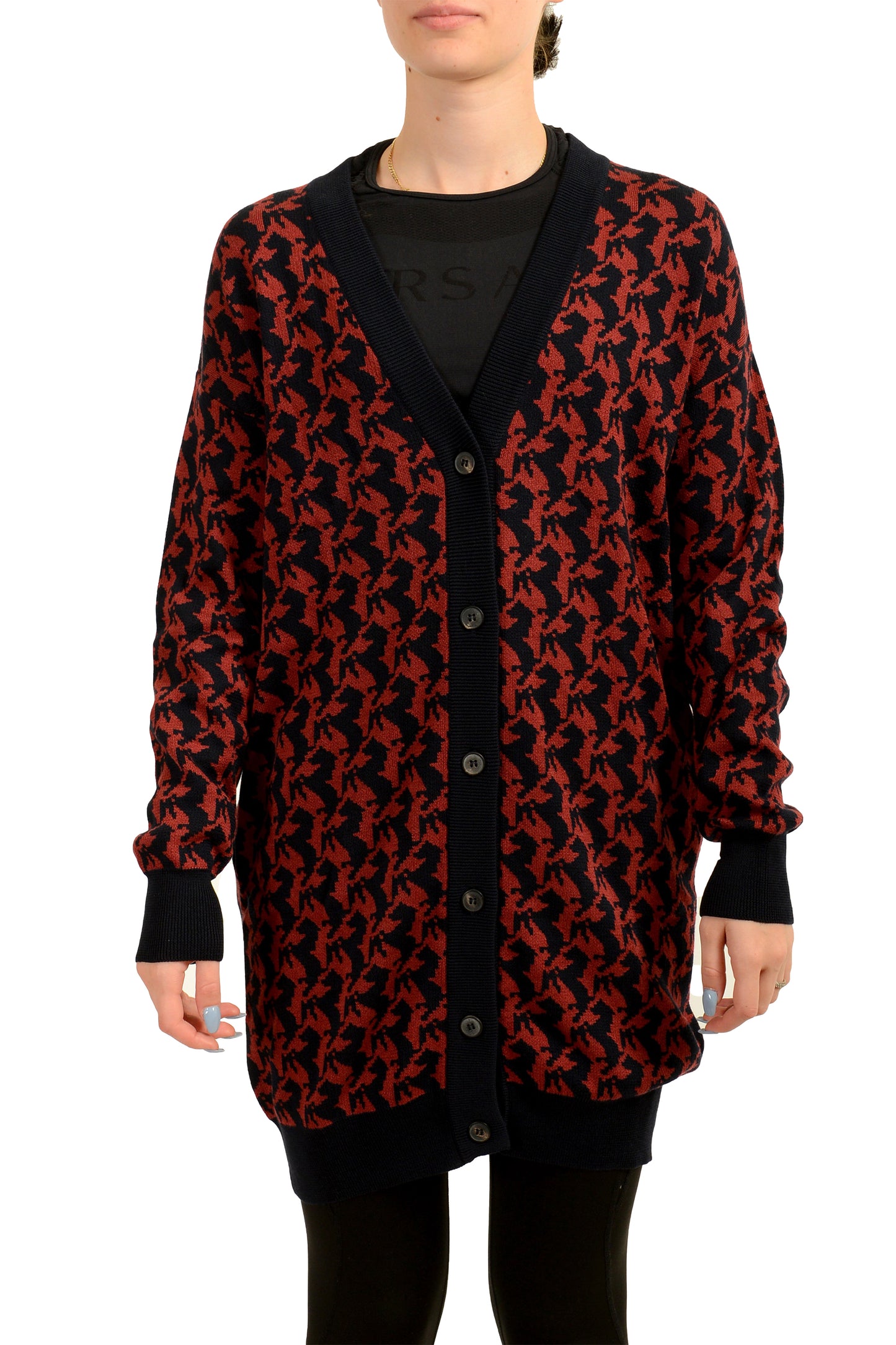 Scuderia Ferrari Women's Organic Cotton & Silk Long Cardigan Sweater US XS IT 38