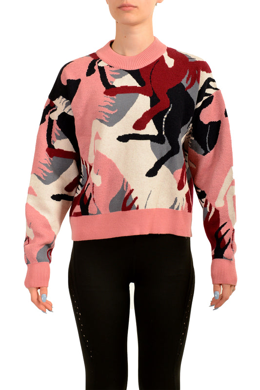 Scuderia Ferrari Women's "Jacquard Camouflage" Wool Pullover Sweater US XS IT 38